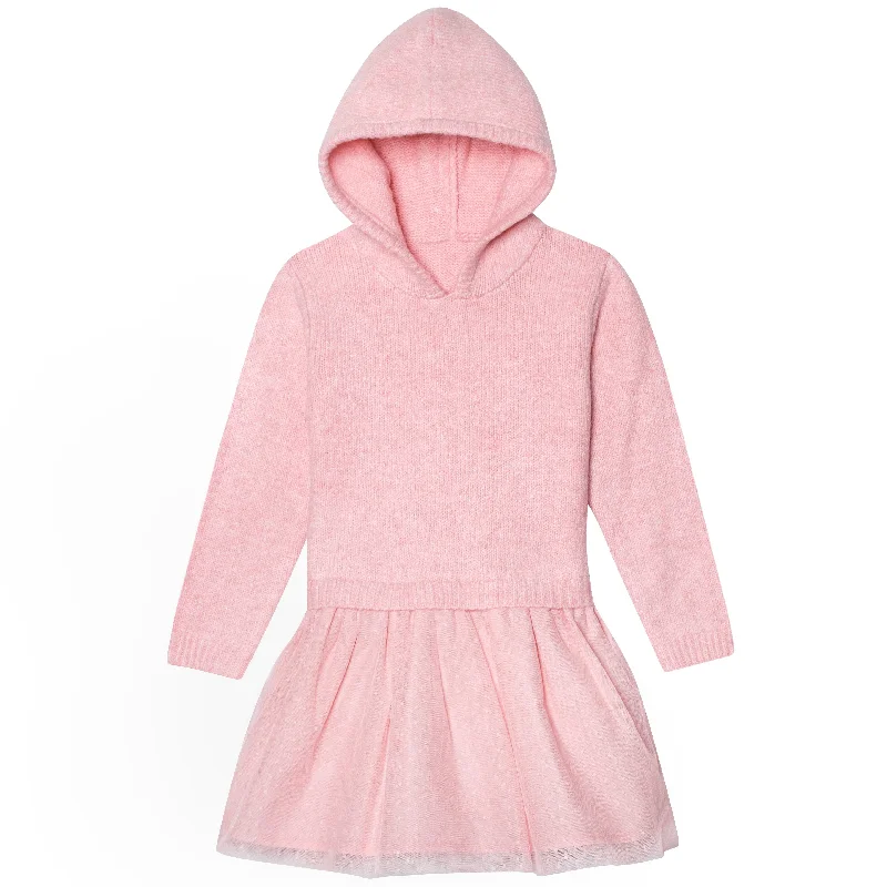 Big Savings Infant & Toddler Girls Pink Sweater Dress With Tulle Skirt