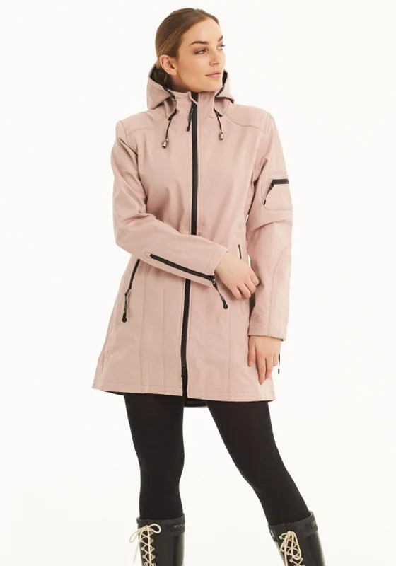 Savings Bonanza Ilse Jacobsen Rain 07 Hooded Raincoat, Adobe Rose