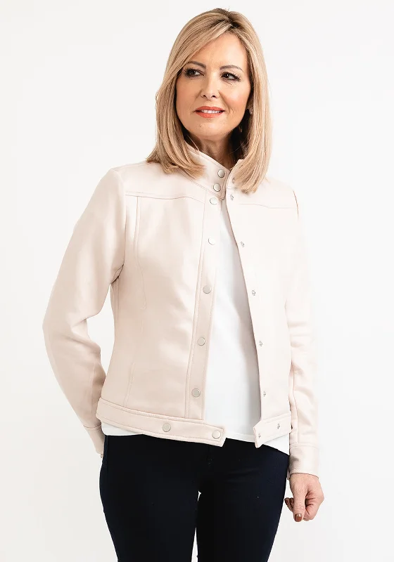 Warehouse Sale Seventy1 Faux Suede Short Jacket, Cream