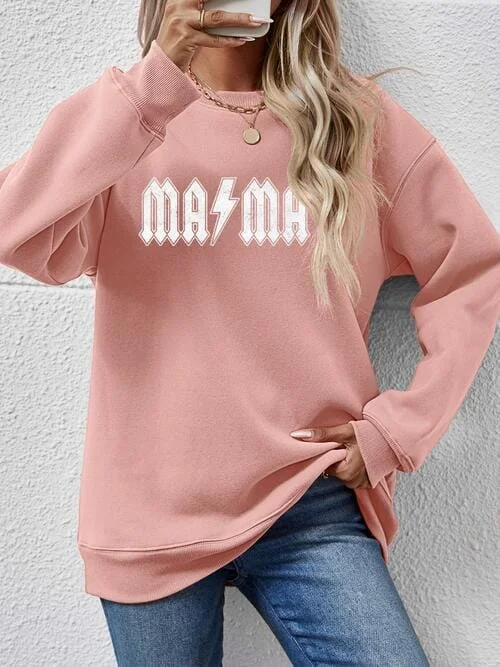 Super Bargain Mama Lightning Dropped Shoulder Sweatshirt