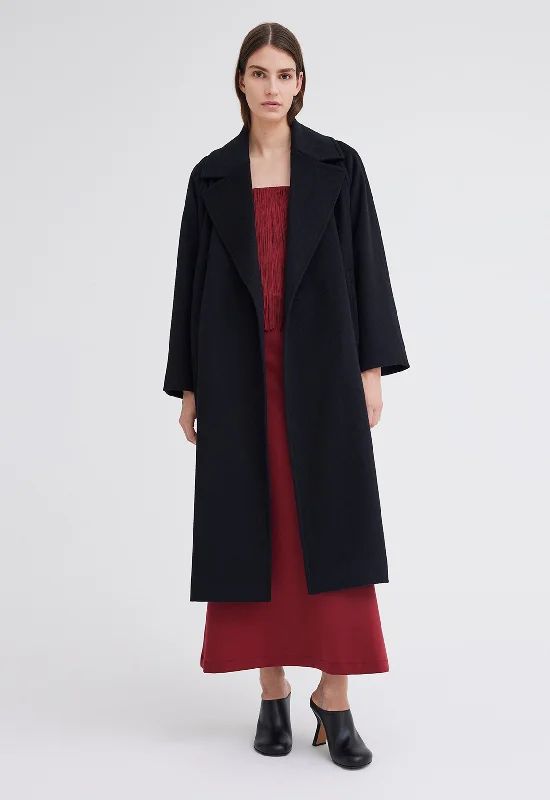 Price Drop Elite Cashmere Coat - Black